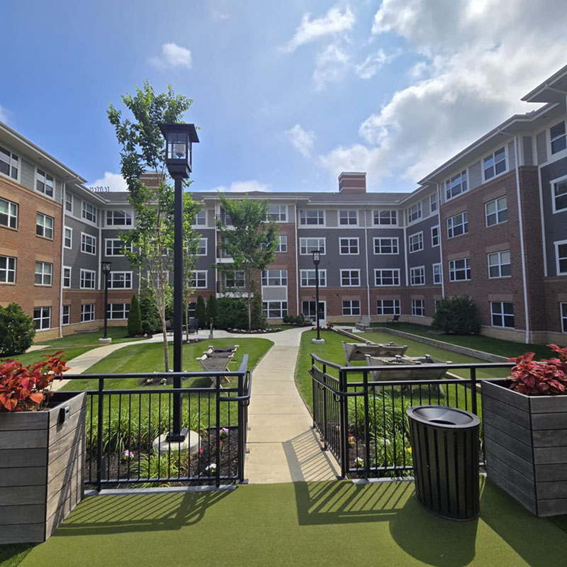 commercial landscaping in commercial building
